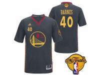 Men Adidas Golden State Warriors #40 Harrison Barnes Swingman Black Slate Chinese New Year 2015 The Finals Patch NBA Jersey