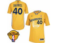 Men Adidas Golden State Warriors #40 Harrison Barnes Swingman Gold Alternate 2015 The Finals Patch NBA Jersey