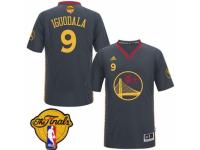 Men Adidas Golden State Warriors #9 Andre Iguodala Swingman Black Slate Chinese New Year 2015 The Finals Patch NBA Jersey