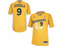 Men Adidas Golden State Warriors #9 Andre Iguodala Swingman Gold Alternate NBA Jersey