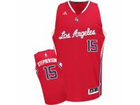 Men Adidas Los Angeles Clippers #15 Lance Stephenson Swingman Red Road NBA Jersey