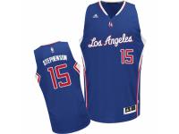 Men Adidas Los Angeles Clippers #15 Lance Stephenson Swingman Royal Blue Alternate NBA Jersey