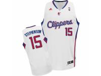 Men Adidas Los Angeles Clippers #15 Lance Stephenson Swingman White Home NBA Jersey