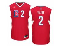 Men Adidas Los Angeles Clippers #2 Raymond Felton Swingman Red Road NBA Jersey