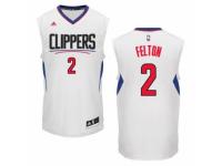 Men Adidas Los Angeles Clippers #2 Raymond Felton Swingman White Home NBA Jersey