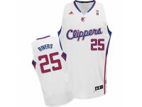 Men Adidas Los Angeles Clippers #25 Austin Rivers Swingman White Home NBA Jersey