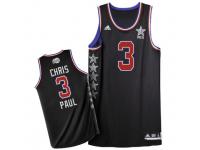 Men Adidas Los Angeles Clippers #3 Chris Paul Swingman Black 2015 All Star NBA Jersey