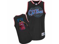 Men Adidas Los Angeles Clippers #3 Chris Paul Swingman Black Notorious NBA Jersey