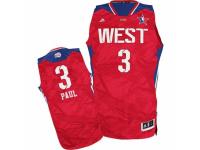 Men Adidas Los Angeles Clippers #3 Chris Paul Swingman Red 2013 All Star NBA Jersey