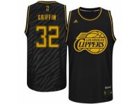 Men Adidas Los Angeles Clippers #32 Blake Griffin Swingman Black Precious Metals Fashion NBA Jersey