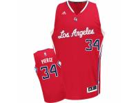 Men Adidas Los Angeles Clippers #34 Paul Pierce Swingman Red Road NBA Jersey