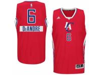 Men Adidas Los Angeles Clippers #6 DeAndre Jordan Swingman Red 2014-15 Christmas Day NBA Jersey