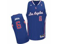 Men Adidas Los Angeles Clippers #6 DeAndre Jordan Swingman Royal Blue Alternate NBA Jersey