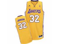 Men Adidas Los Angeles Lakers #32 Magic Johnson Swingman Gold Home NBA Jersey