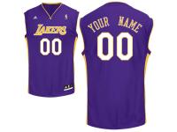 Men adidas Los Angeles Lakers Custom Replica Road Jersey