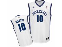 Men Adidas Memphis Grizzlies #10 Jarell Martin Swingman White Home NBA Jersey