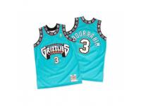 Men Adidas Memphis Grizzlies #3 Shareef Abdur-Rahim Swingman Green Hardwood Classics Throwback NBA Jersey