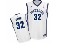 Men Adidas Memphis Grizzlies #32 Jeff Green Swingman White Home NBA Jersey