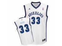 Men Adidas Memphis Grizzlies #33 Marc Gasol Swingman White Home NBA Jersey