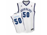 Men Adidas Memphis Grizzlies #50 Zach Randolph Swingman White Home NBA Jersey