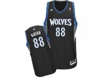 Men Adidas Minnesota Timberwolves #88 Nemanja Bjelica Swingman Black Alternate NBA Jersey