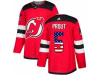 Men Adidas New Jersey Devils #5 Dalton Prout Red USA Flag Fashion NHL Jersey