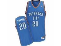 Men Adidas Oklahoma City Thunder #20 Gary Payton Swingman Royal Blue Road NBA Jersey