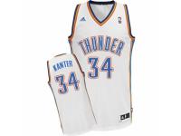Men Adidas Oklahoma City Thunder #34 Enes Kanter Swingman White Home NBA Jersey