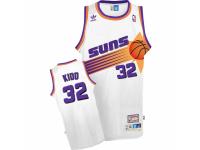 Men Adidas Phoenix Suns #32 Jason Kidd Swingman White Throwback NBA Jersey