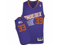 Men Adidas Phoenix Suns #33 Grant Hill Swingman Purple Road NBA Jersey