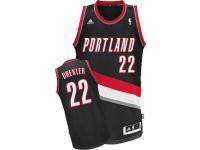 Men Adidas Portland Trail Blazers #22 Clyde Drexler Swingman Black Road NBA Jersey