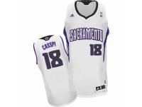 Men Adidas Sacramento Kings #18 Omri Casspi Swingman White Home NBA Jersey