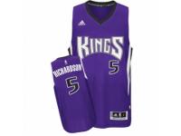 Men Adidas Sacramento Kings #5 Malachi Richardson Swingman Purple Road NBA Jersey