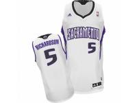 Men Adidas Sacramento Kings #5 Malachi Richardson Swingman White Home NBA Jersey