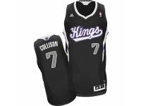 Men Adidas Sacramento Kings #7 Darren Collison Swingman Black Alternate NBA Jersey