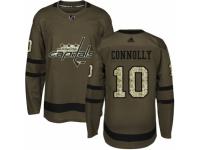Men Adidas Washington Capitals #10 Brett Connolly Green Salute to Service NHL Jersey