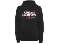 Men Alabama Crimson Tide Women College Football Playoff 2015 National Champions Highlight Pullover Hoodie - Black