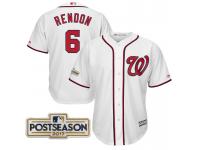 Men Anthony Rendon #6 Washington Nationals 2017 Postseason White Cool Base Jersey