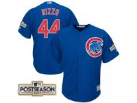 Men Anthony Rizzo #44 Chicago Cubs 2017 Postseason Royal Cool Base Jersey