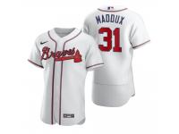 Men Atlanta Braves Greg Maddux Nike White 2020 Jersey