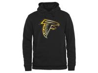 Men Atlanta Falcons Pro Line Black Gold Collection Pullover Hoodie