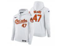 Men Baltimore Orioles John Means Nike White Home Hoodie