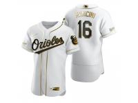 Men Baltimore Orioles Trey Mancini Nike White Golden Edition Jersey