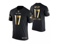 Men Baltimore Ravens Jordan Lasley #17 Metall Dark Golden Special Limited Edition With Message T-Shirt