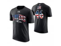 Men Baltimore Ravens Morgan Cox #46 Stars and Stripes 2018 Independence Day American Flag T-Shirt