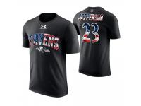Men Baltimore Ravens Tony Jefferson #23 Stars and Stripes 2018 Independence Day American Flag T-Shirt