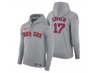 Men Boston Red Sox Nathan Eovaldi Nike Gray Road Hoodie