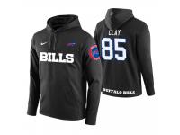 Men Buffalo Bills #85 Charles Clay Black Circuit Wordmark Pullover Hoodie