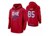 Men Buffalo Bills #85 Charles Clay Red Sideline Local Lockup Pullover Hoodie