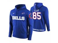 Men Buffalo Bills #85 Charles Clay Royal Circuit Wordmark Pullover Hoodie